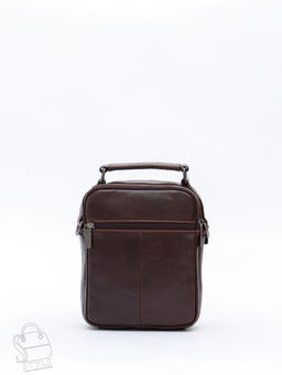 Сумка мужская кожаная 634M brown Fuzhiniao в Новосибирске