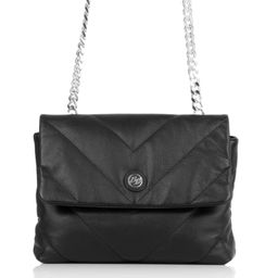 5560 black, женская кожаная сумка на цепочке Barcelo Biagi
