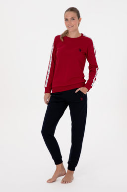 Kad_n Bordo Pijama Tak_m_ Sepette S_rpriz _ndirim - U.s. polo assn фото 4