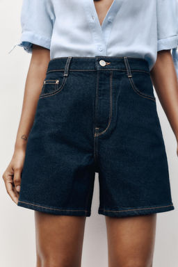 Z1975 MOM-FIT HIGH-WAIST SHORTS - Zara фото 2