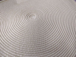 Салфетка для сервировки (мат на стол) 38см, круглая, кремовая, Y6-2545 (326273) /DANIKS/  фото 6