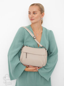 Сумка женская кожаная 6001VG off white Vitelli Grassi