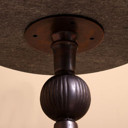 Стол кофейный, 41×41×59 см, алюминий, мрамор