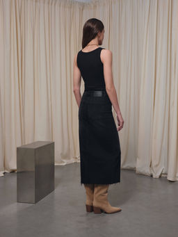CONTE CON-815 Юбка джинсовая женская washed black - Conte elegant фото 5