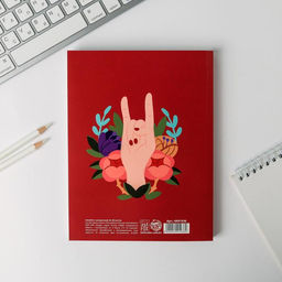 Ежедневник-смешбук с раскраской А5, 80 л Girl PWR - Artfox фото 9