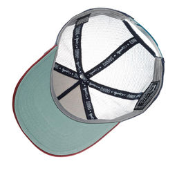 Бейсболка DJINNS арт. HFT Cap DNC New 1.3 (белый / бордовый) Бейсболка с сеточкой DJINNS арт. HFT Cap DNC New 1.3 (белый / бордовый)  фото 2