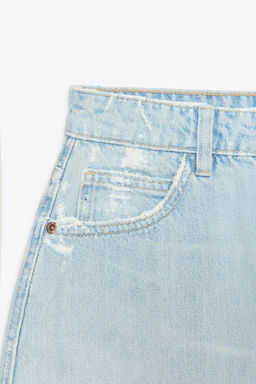 RIPPED TRF DENIM SKIRT - Zara фото 7