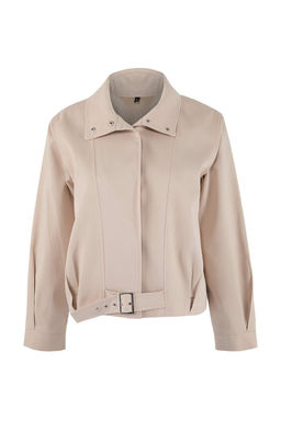 Tas Regular Kal?p Kemer Detayl? Gabardin Ceket Mont TWOSS26MO00003 - Trendyolmilla фото 5