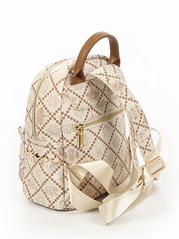 LACCOMA рюкзак АС7302-Россия-кремовый эко кожа хлопок