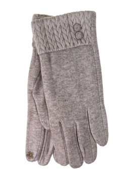 Элегантные женские перчатки из кожи и велюра, цвет шоколад - Greta фото 8