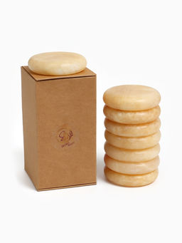 Камни для СПА 8×8 желтоватый мрамор, 8 шт.