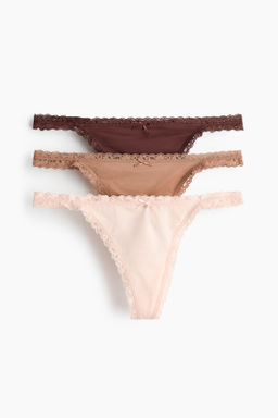 Pack de 3 bragas thong de microfibra - H&m фото 3