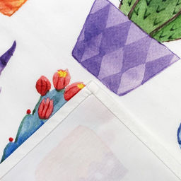 Цена за 2 шт. Полотенце Этель Кактусы 40х73 см, 100% хлопок, саржа 190 гр/м2  фото 5