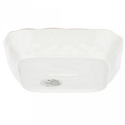 Аквилегия Тарелка глубокая фарфоровая 175х175мм h36мм, 500мл, квадратная, с деколью, волнистый край, отводка (Китай) - Домашняя мода фото 4