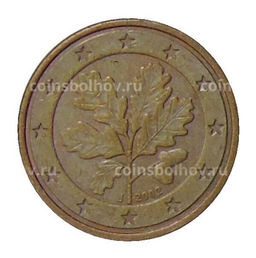 Монета 1 евроцент 2002 года J Германия