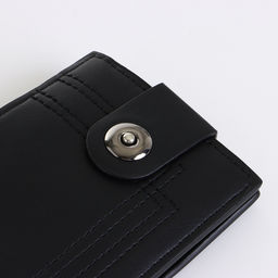 Портмоне мужское на магните, чёрное