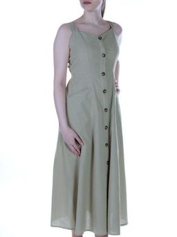 831 KHAKI Платье длинное летнее Fashion