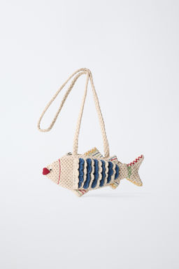 BANDOLERA PEZ CROCHET / Azul