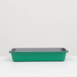 Туалет средний с сеткой 36×26×6.5 см, серый/зелёный