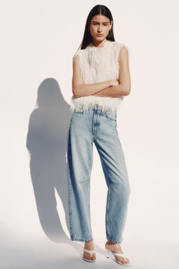 Barrel High Waist Ankle Jeans - H&m фото 5