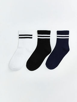 ?izgili Erkek ?ocuk Soket ?orap 3l?