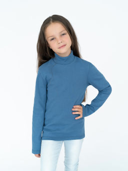 Джемпер-водолазка джинс 645 (122, 64)