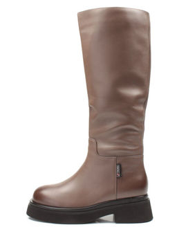 02-FG678-2BM BROWN Сапоги зимние женские (натуральная кожа, натуральный мех (еврозима))