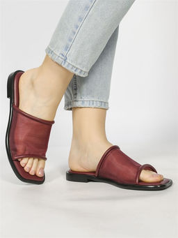 Сабо кожаные / Шлепки тренд H32F-44AT