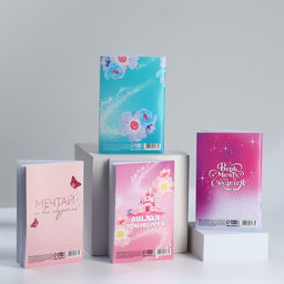 Блокнот А6, 32 л С 8 Марта. Принцессы Набор из 4 шт. в пакете - Artfox фото 2