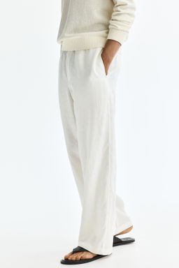 Pantal?n de lino Loose Fit - H&m фото 8