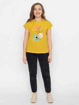 CRB wear/FSMW 60253-30 Футболка женская,желтый/Ex.Cherubino  фото 3