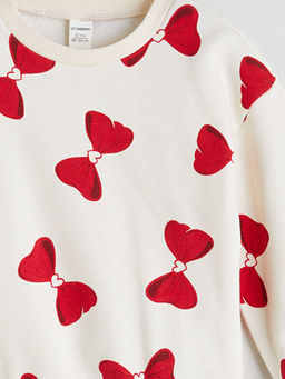 Bisiklet Yaka K?z ?ocuk Sweatshirt