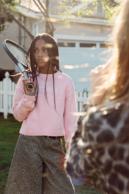 ANIMAL PRINT DENIM BERMUDA SHORTS - Zara фото 5