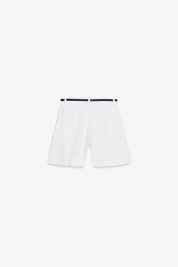 Z1975 DENIM SHORTS WITH DARTS AND BELT - Zara фото 14
