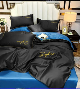 КПБ Mency однотонный с вышивкой MENO040 Евро