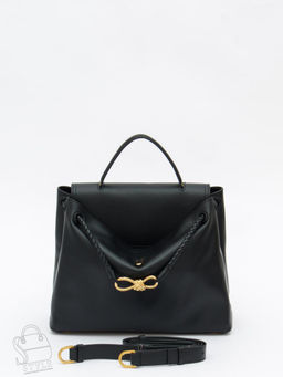 Сумка женская кожаная 6046PE black Polina&Eiterou /50