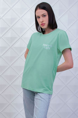 Арт. 3174 Футболка женская 44-52 (5 шт) Цвет:салатовый - Калинка фото 3