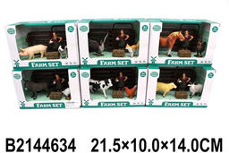 Игровой набор "Ферма": 3 фигурки + аксесс. (2144634) 6 видов в ассорт., в коробке 17*8,5*12см