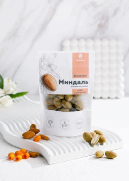 Миндаль в белом шоколаде без сахара с кофе и облепихой, 60 г - Сибирский кедр фото 15