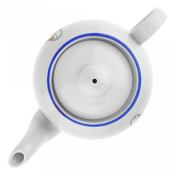 Чайник заварочный фарфоровый Гуси 0,35л, д9см, h9см, отводка краской, форма Янтарь (Россия) - Домашняя мода фото 3