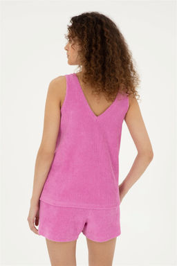 U. S. Polo Assn / Женская фиолетовая футболка - U.s. polo assn фото 5