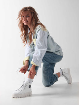 Ботинки 213.212131w. Белый/Байка