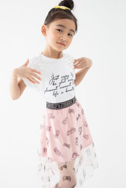 20220510026, Футболка детская для девочек Talsi белый Acoola  фото 2