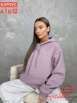 Худи с начесом для женщин оверсайз - Bruno фото 6