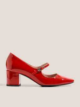 Женские туфли мэри-джейн LOVE MOSCHINO ESSENTIAL LOVE Артикул 4562076, рубиновый