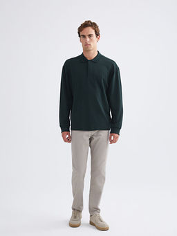 Polo Yaka Erkek Sweatshirt