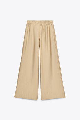 WIDE-LEG TROUSERS WITH ELASTIC WAIST