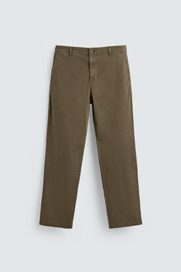 STRAIGHT-LEG TWILL TROUSERS - Zara фото 7