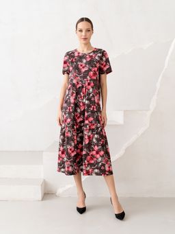 Платье жен.арт.416/1-2,коричнево-розовое - Binita фото 2