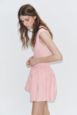 VESTIDO CORTO COMBINADO / Rosa - Zara фото 3